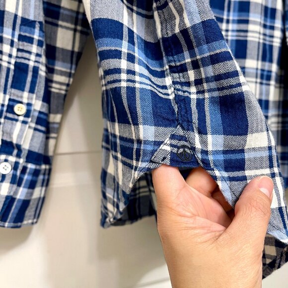 Rag & Bone Mens Fit 3 Beach checked‎ Herringbone Plaid Button-Up Shirt XXL - Picture 10 of 15